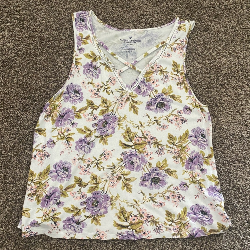 floral tank top